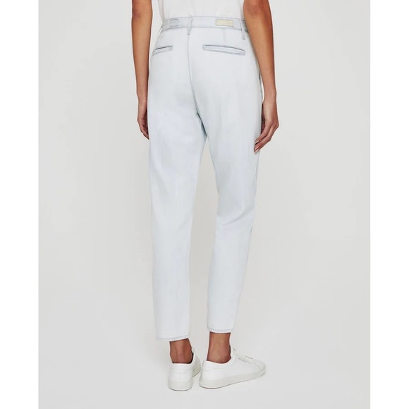 AG NWT The Caden Roxbury Chambray DenimTrouser Hazy Silk Indigo Denim size 27 - Picture 4 of 11